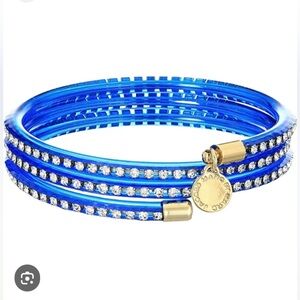 NWT MARC BY MARC JACOBS Electric Blue Lemonade Slinky Bangle Bracelet
